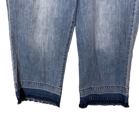 Liverpool The Crop Wide Leg Raw Hem Size 8/29 Baggy Relaxed Hipster Cropped Jean - Picture 7 of 16